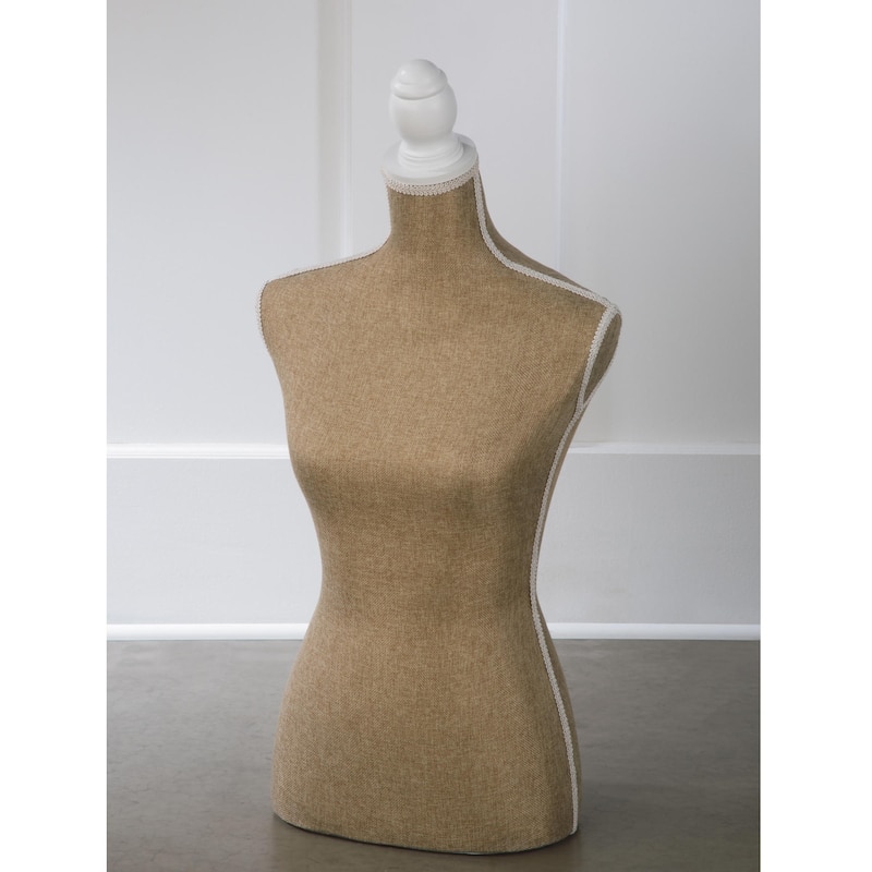 Jute Burlap Tabletop Female Mannequin