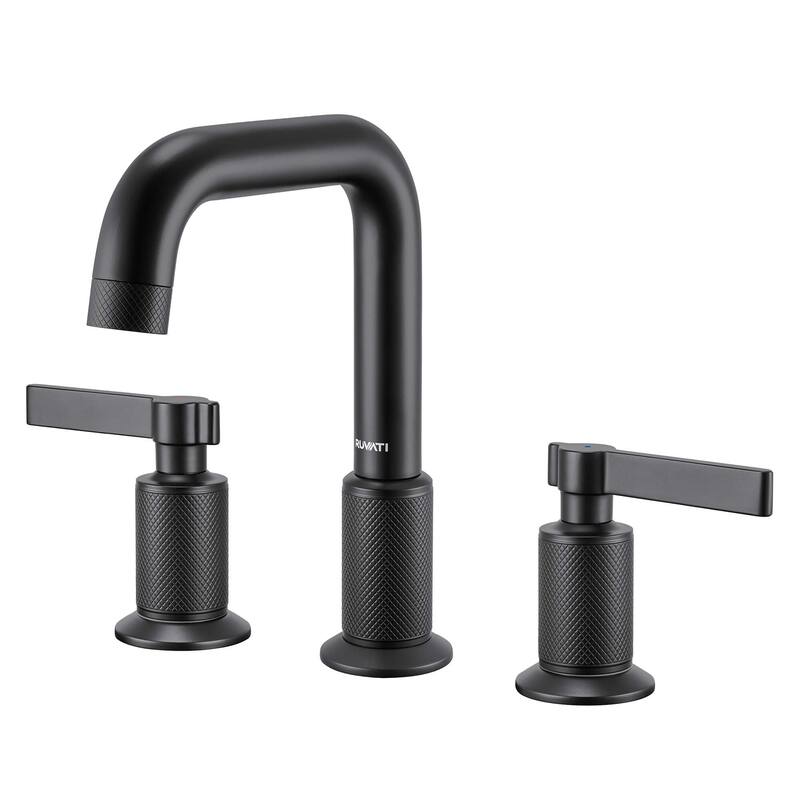 Ruvati Barolo Two Handle Widespread Bathroom Faucet in Matte Black- RVF5236MB - 7'6" x 9'6"