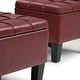 preview thumbnail 23 of 66, WYNDENHALL Lancaster 44 inch Wide Contemporary Rectangle Storage Ottoman
