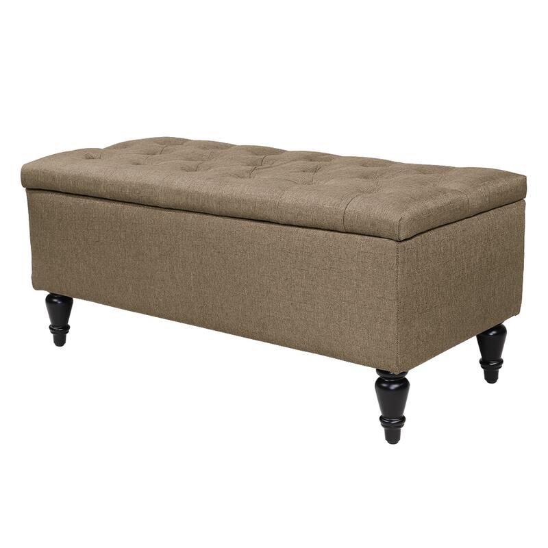 Maypex 38" Fabric Upholstered Tufted Storage Bench
