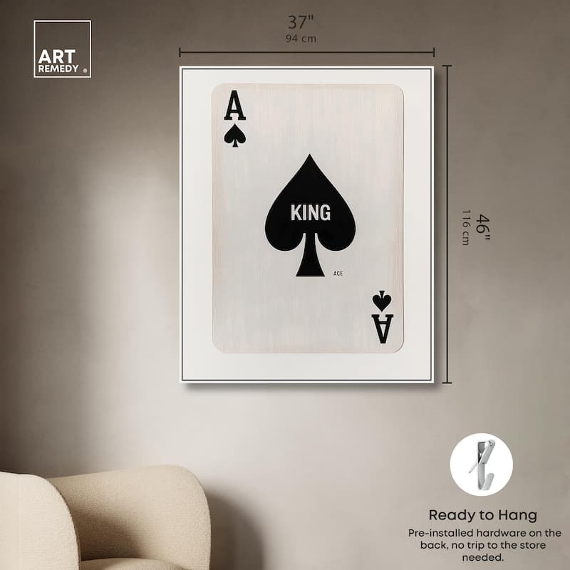 King of Spades Canvas by Art Remedy