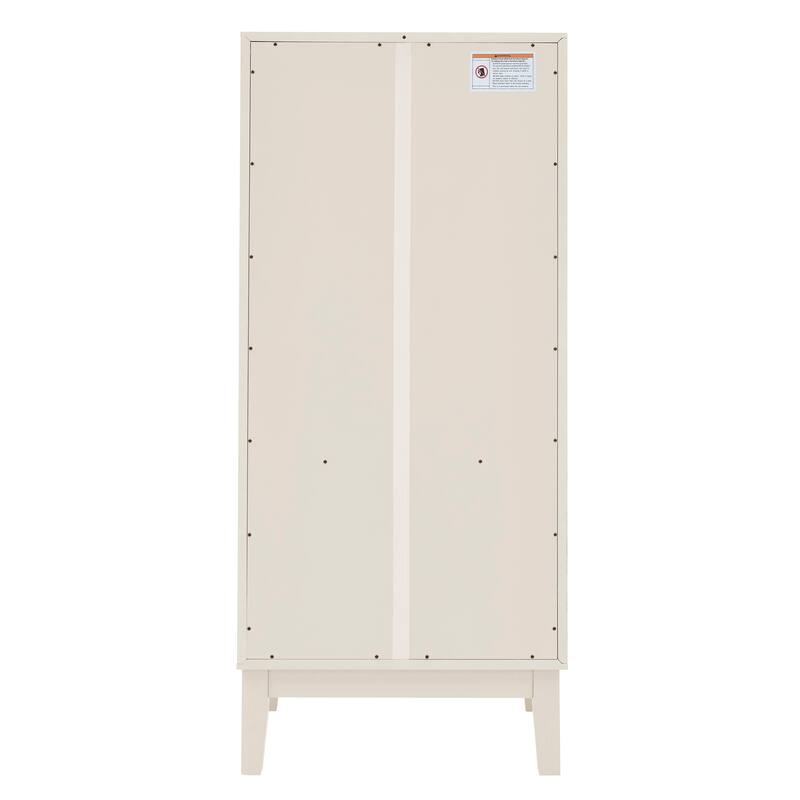 53.5" Tall Kitchen Pantry Cabinet, Mid-Century Modern Sideboard Buffet, Retro Storage Cabinet with Doors and Drawers