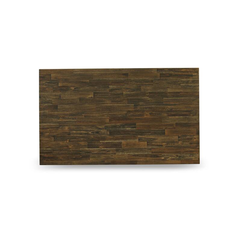 East West Furniture 3 Piece Dining Room Set - 1 Dining Table and 2 Benches(Finish Options)