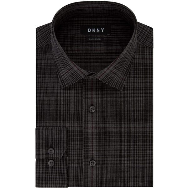 slim fit dress slacks Mens Dkny 100% Wool Two Button Notch Lapel Formal Business Slim Fit 1504 Black main image 0