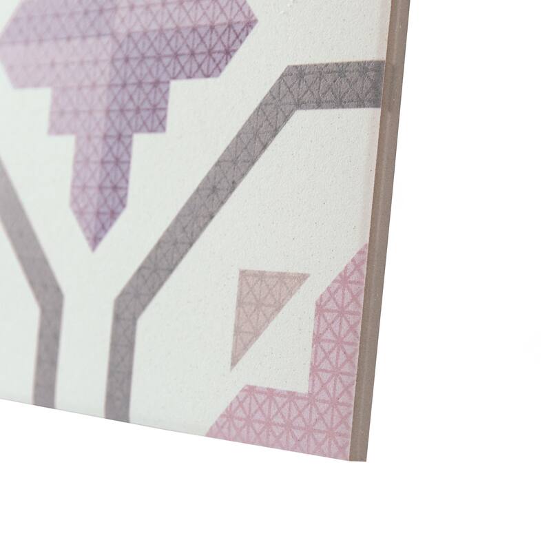 Merola Tile Prisma Lavender 9-3/4" x 9-3/4" Porcelain Floor and Wall Tile