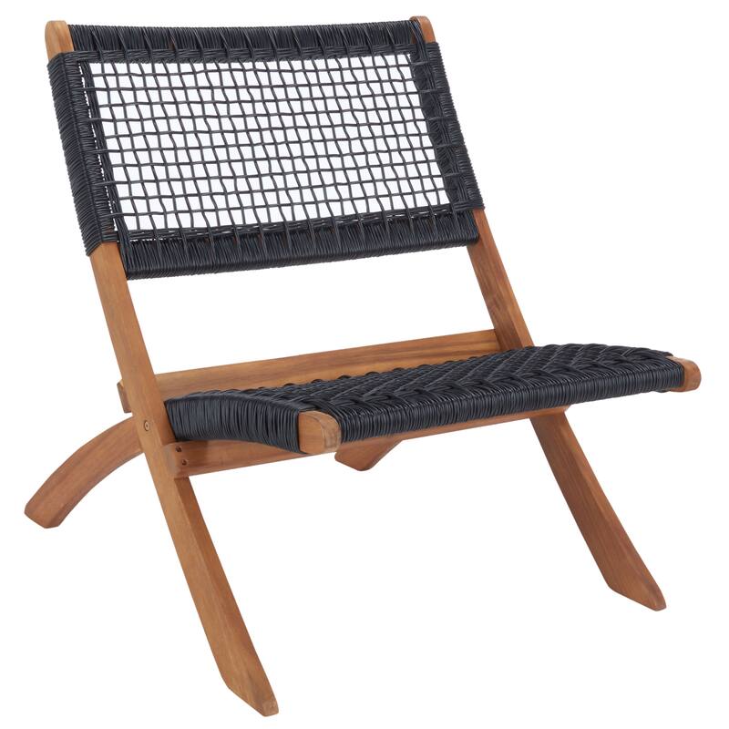 SAFAVIEH Lissy Acacia/ Rope Outdoor Chair & Table Set - 24W x 28D x 31H