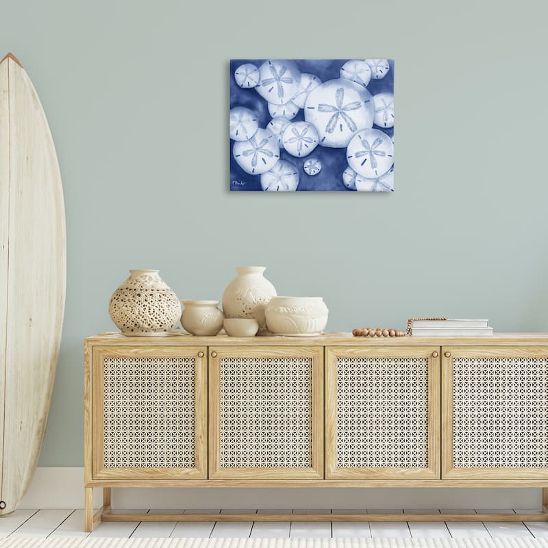 Stupell Watercolor Style Sand Dollars Canvas Wall Art Design By Paul Brent