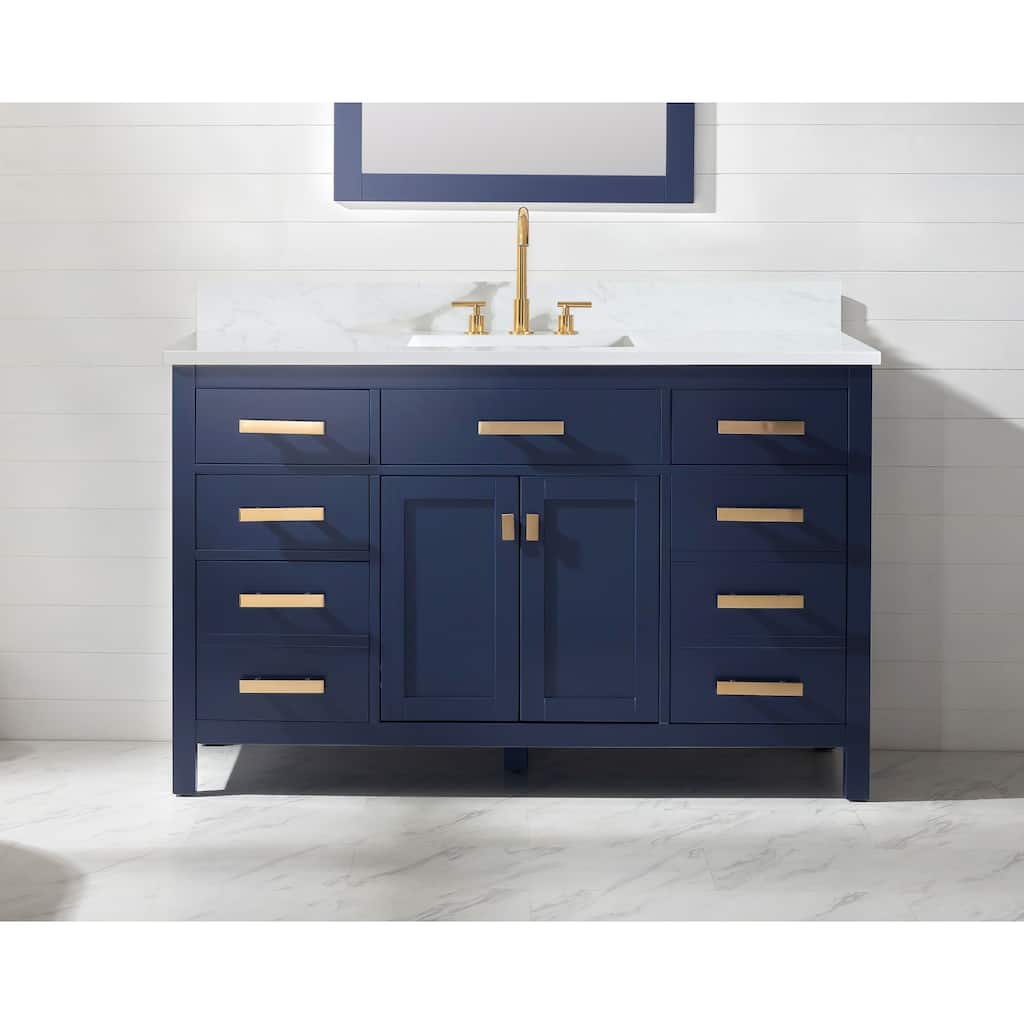 Valentino 54" Single Vanity in Blue
