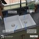 preview thumbnail 55 of 56, Karran Undermount Large/Small Bowl Quartz Kitchen Sink - 32" x 21.25" x 9" - 32" x 21.25" x 9"