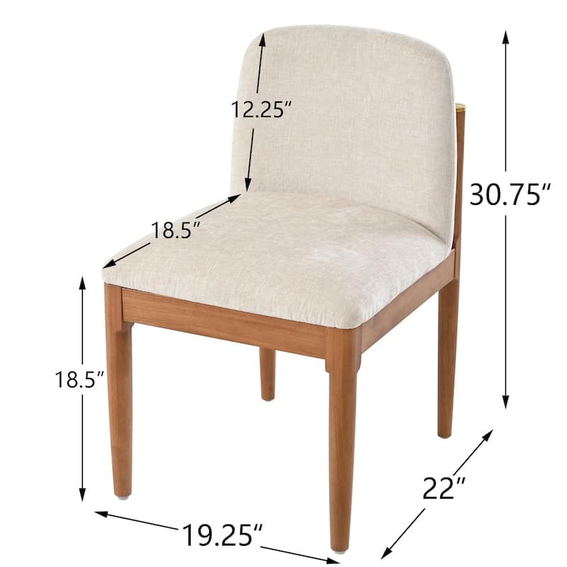 Christopher Knight Home - Modern Rubberwood Dining Chairs with Woven Rope Backrest