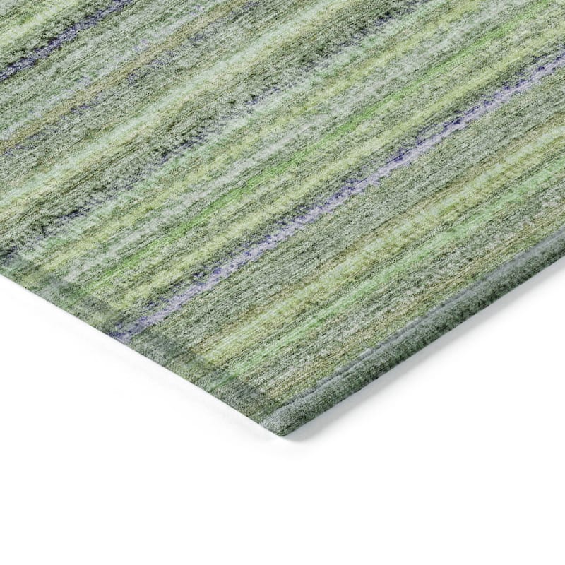 HomeRoots Striped Transitional Rectangle Outdoor Rug