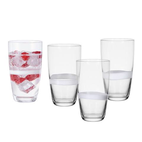 Fitz and Floyd Organic Band 19-oz Highball Glasses, Set of 4