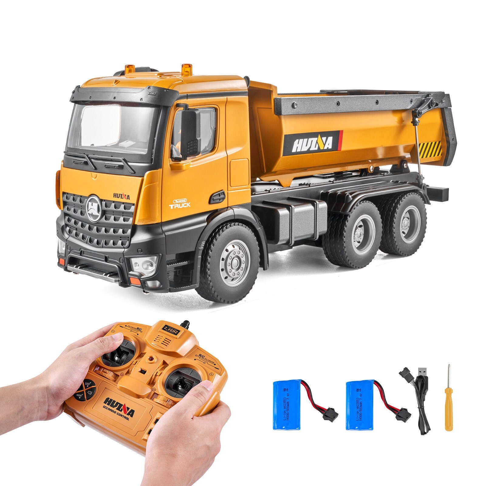 その他 Rc dump RC Dump Truck Toy, 10-Channel 1:14 Scale, Remote Control