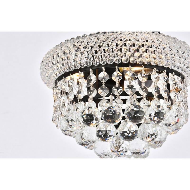 Somette Geneva 3-light 10-inch Flush-Mount Chandelier - 10 Inch