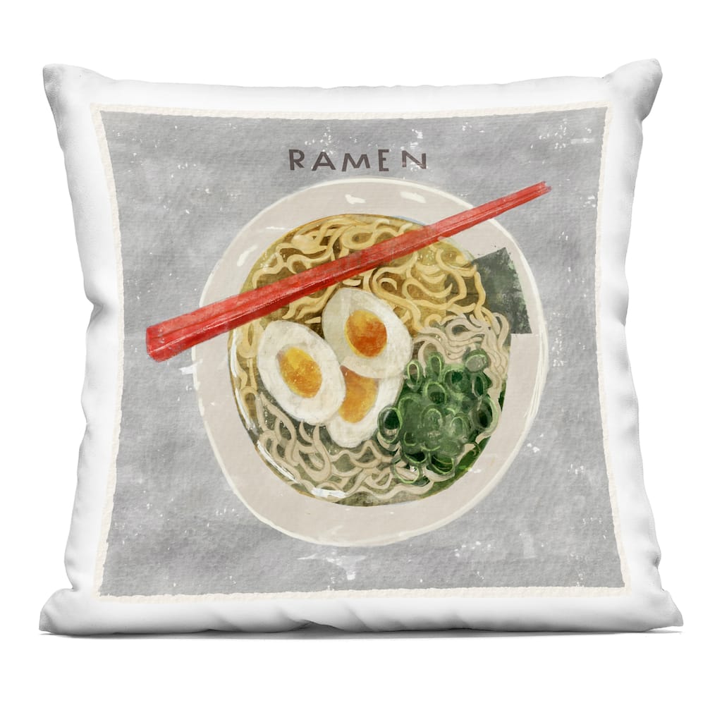 Stupell Tasty Bowl of Ramen Decorative Printed Throw Pillow Design by Juliet Rose Philips
