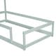 preview thumbnail 36 of 52, Twin Size Wood Bed with House-Shaped Headboard and Fences, Grey