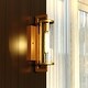 preview thumbnail 14 of 37, VAXCEL Morgan Park 1-Light Dusk to Dawn Sensor Outdoor Wall Sconce, Durable Steel, Clear Seeded Glass Shade, LED Compatible