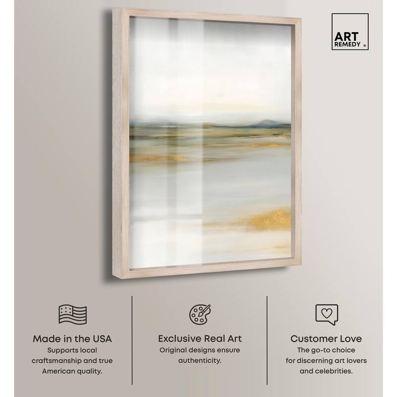 Misty Expanse I Shadowbox by Art Remedy