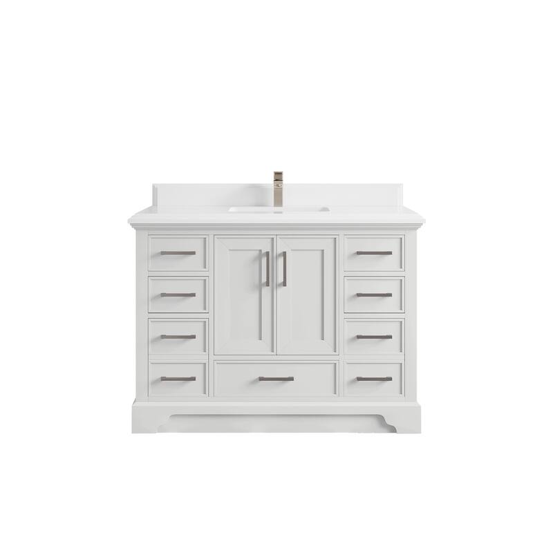 Willow Collections 48 x 22 Charlotte Single Sink Bathroom Vanity with Countertop