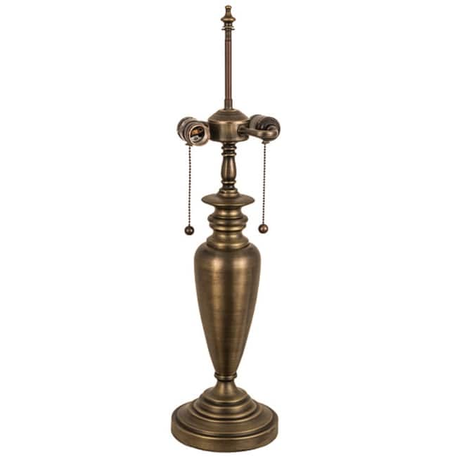 Meyda Tiffany 66748 Sutter 25" Tall Lamp Base - Antique Brass