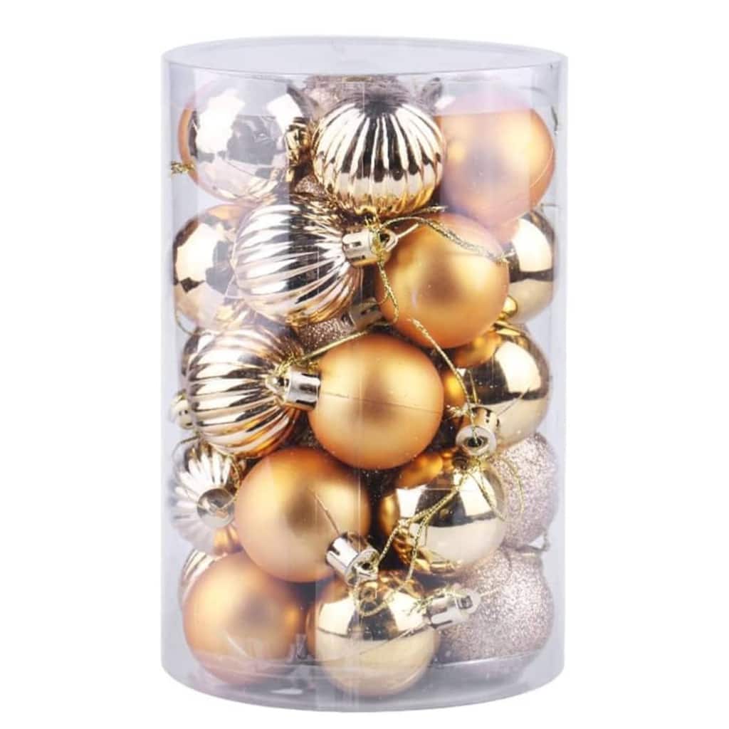 34PCS 1.57in Decorative Christmas Balls Ornaments for Xmas Tree Decor - N/A