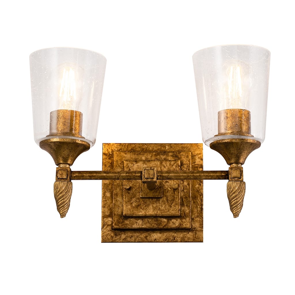 Vetiver 2 Light Vanity Light in Gold