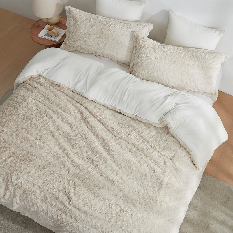 Rare White Bison - Coma Inducer® Oversized Comforter Set - Tundra White