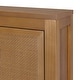 preview thumbnail 30 of 44, Teamson Home Hatteras 22 in. W 2-Door Wall Cabinet with Rattan Inlay Doors, Bathroom Wall Storage, Small Bathroom Organizer