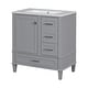 preview thumbnail 16 of 30, GDFStudio - Iris Modern 30" Bathroom Vanity with Ceramic Sink, Soft-Close Door & 3 Drawers