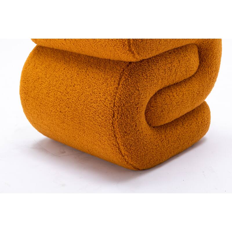 Teddy Fabric Ottoman Makeup Stool Footstool