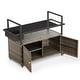 preview thumbnail 12 of 15, Outdoor Bar Cart with Storage and Wheels