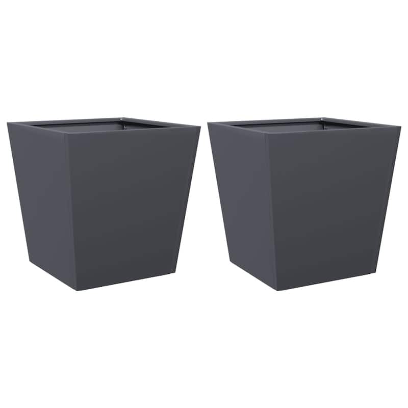 vidaXL Garden Planters Outdoor Flower Pot Patio Raised Bed Planter Box Steel