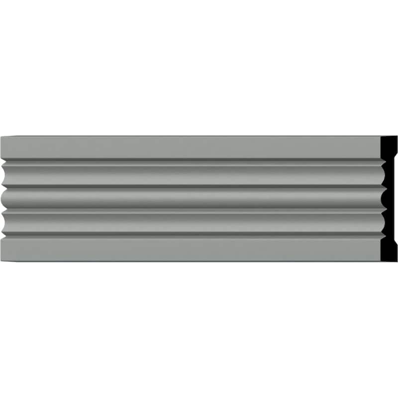 5 1/2"H x 3/4"P x 94 1/2"L Legacy Fluted Panel Moulding - 12-Pack