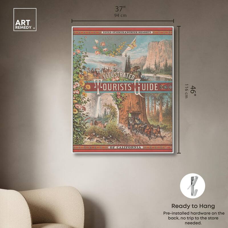 Tourists' Guide to California Canvas by Art Remedy