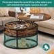 preview thumbnail 11 of 17, Moasis Round Lift Top Coffee Table with Hidden Storage