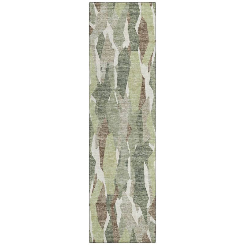 Machine Washable Indoor/ Outdoor Contemporary Dylan Chantille Rug