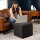 preview thumbnail 4 of 2, Jaxx Monroe Square Foam Ottoman with Stain Resistant Performance Fabric