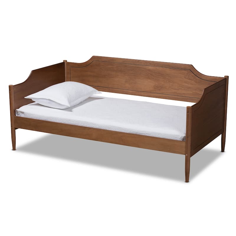 Alya Classic Traditional Farmhouse Twin Size Daybed - Brown