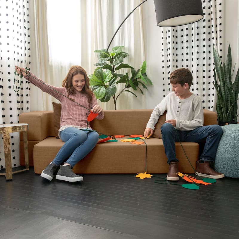 Zenzi Loveseat Twin - Convertible Couch / Twin Sleeper, Bru Smart