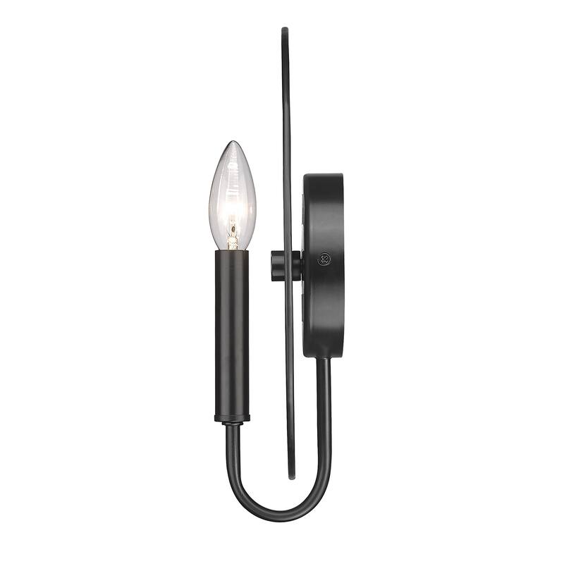 Golden Lighting Tessa 1-light Wall Sconce in Matte Black