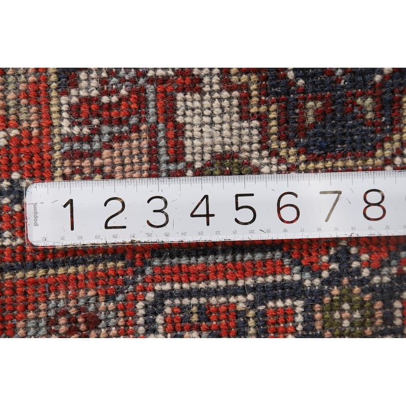 Heriz Serapi Indian Accent Rug Hand-Knotted Wool Carpet - 2'0" x 3'0"