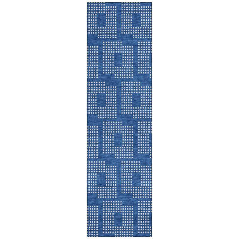Machine Washable Indoor/ Outdoor Chantille Modern Houndstooth Rug