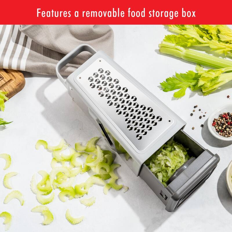 ZWILLING Z-Cut Box/Tower Grater - Grey - 1 unit