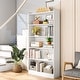 preview thumbnail 1 of 23, 72-inch Bookcase, Modern 6-Tier White Bookshelf, Wood Display Shelf White