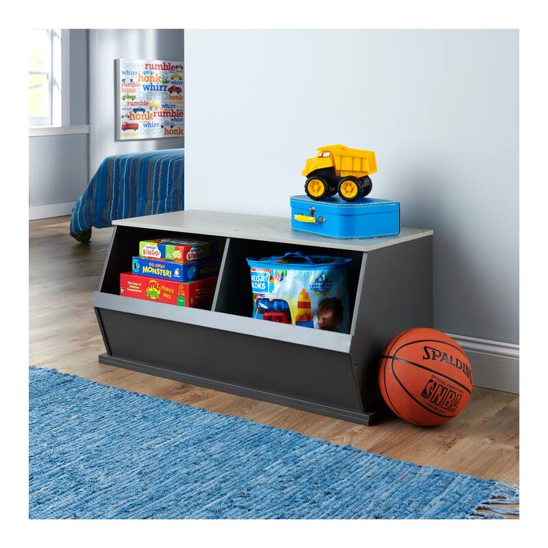 Taylor & Olive Lantana Two Bin Stackable Storage Cubby