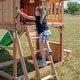 preview thumbnail 4 of 14, Backyard Discovery Montpelier Cedar Wood Swing Set, Slide, Clubhouse