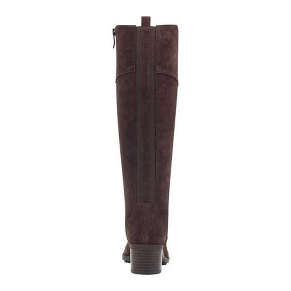 Grazes Tall Boot Brown Suede 
