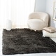 preview thumbnail 13 of 18, SAFAVIEH Handmade Paris Shag Danara 2.5-inch Thick Rug - Silver - 3' x 5'