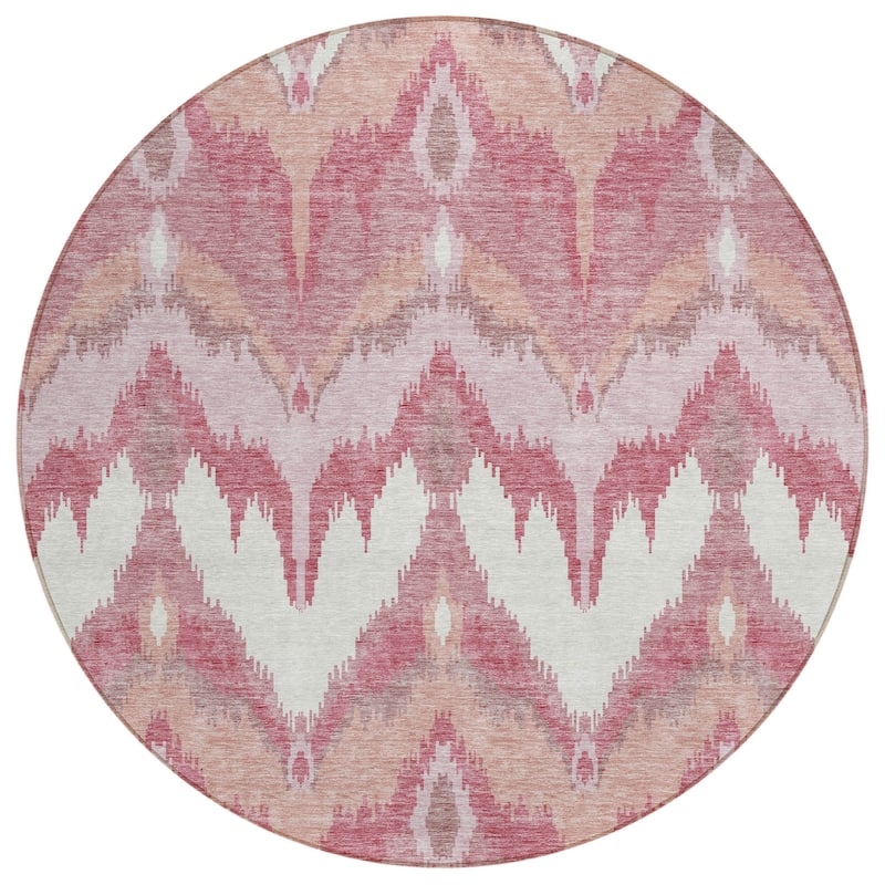 HomeRoots Ikat Transitional Rectangle Outdoor Rug