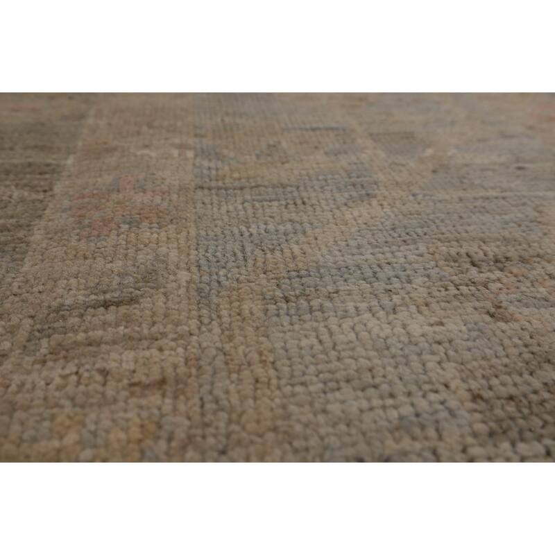 Transitional Oushak Turkish Area Rug Handmade Wool Carpet - 8'0"x 9'9"